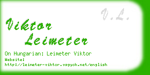 viktor leimeter business card